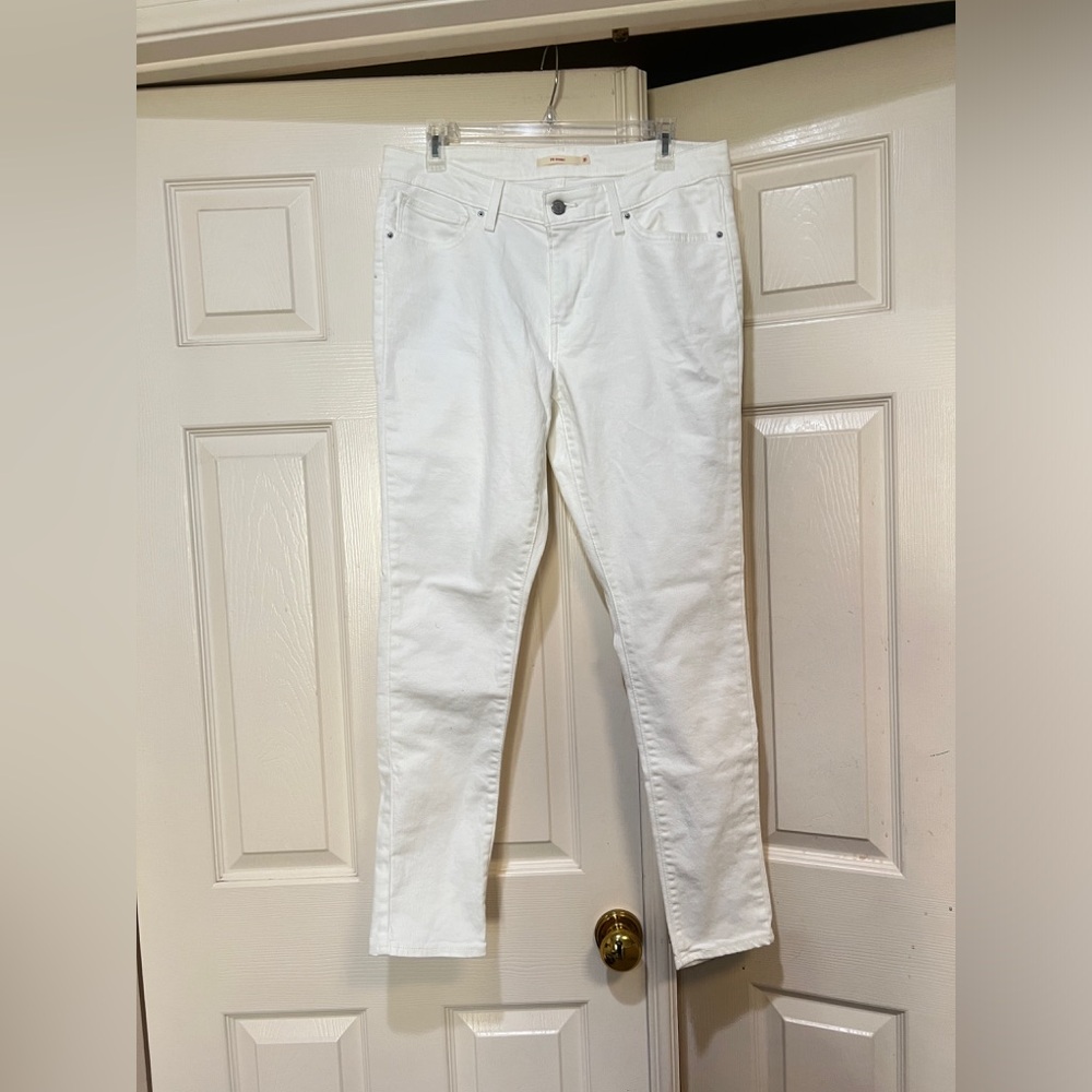 Levi's 711 Women Size 31 Skinny Mid Rise Slim Through Jeans  Denim Pants